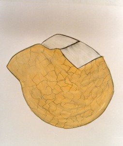 1987-z.t.-oil-pastel, potlood op papier, 50x65 cm