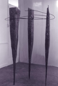 1984-drie Gratien-gips, ijzer, 230x120x100cm
