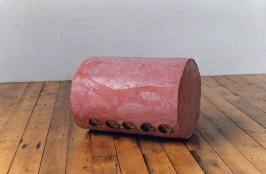 1990-aqua 5, cement, koper, 40x50cm